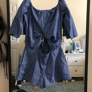 Zara Chambray Romper